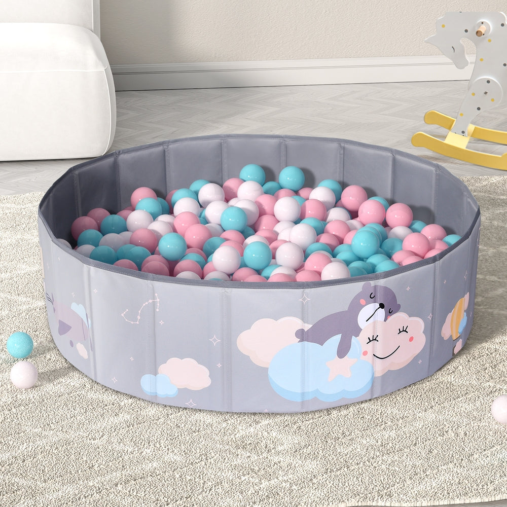 Toy Boxes: Keezi Kids Ball Pool Pit Toddler Ocean Play Foldable Child Playhouse Storage Bag