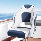 Seamanship Captain Bucket Boat Seat Flip Up Bolster Swivel 15cm Padding Blue