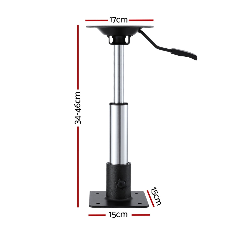 Boating Accessories: Seamanship Boat Seat Pedestal 34 - 46cm Adjustable Gas Lift 360 Degrees Swivel