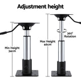 Boating Accessories: Seamanship Boat Seat Pedestal 3446cm Adjustable Gas Lift 360 Degrees Swivel 2 Pack