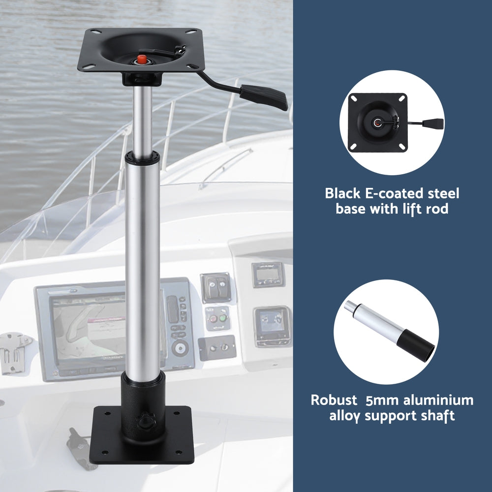 Boating Accessories: Seamanship Boat Seat Pedestal 55 - 75cm Adjustable Gas Lift 360 Degrees Swivel