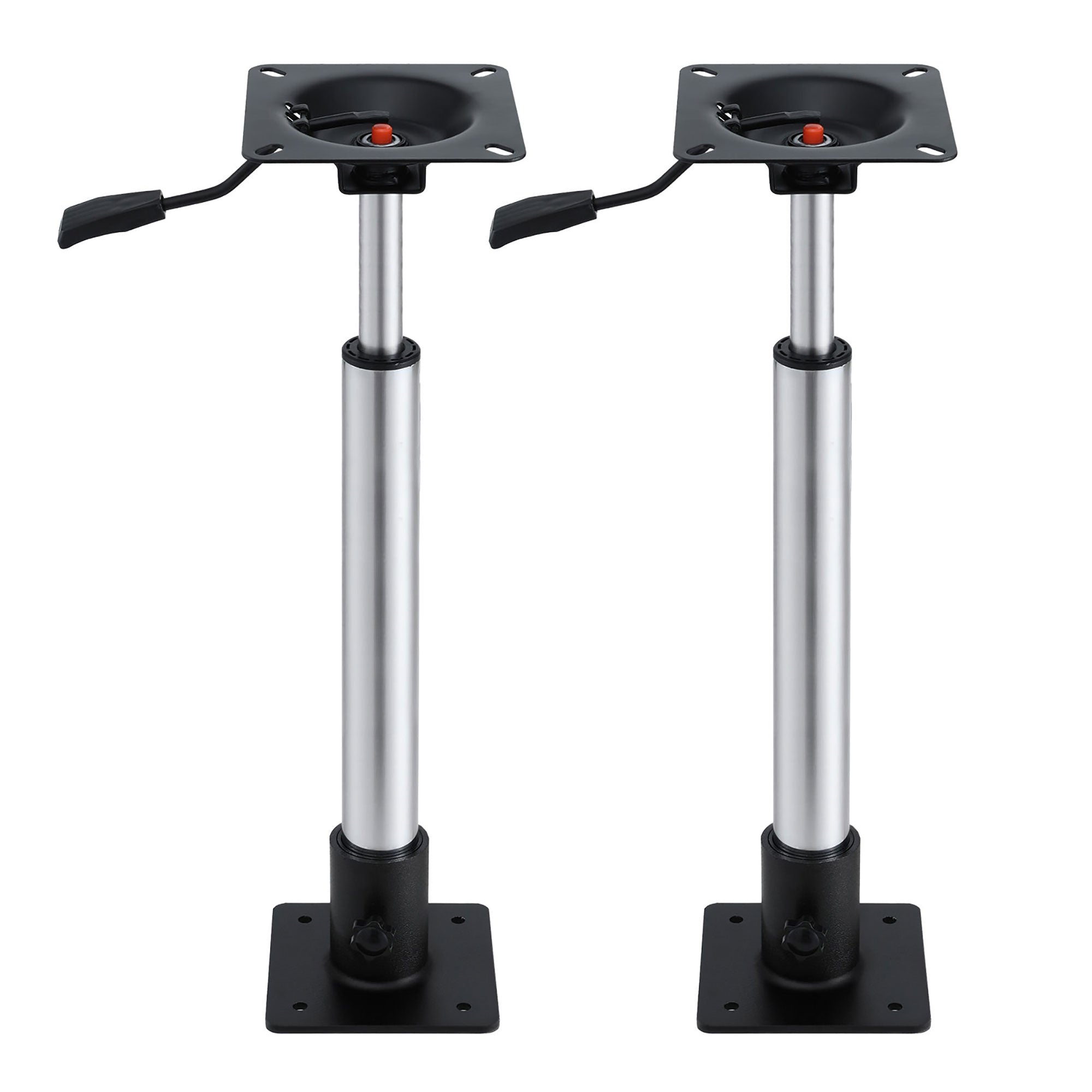 Boating Accessories: Seamanship Boat Seat Pedestal 5575cm Adjustable Gas Lift 360 Degrees Swivel 2 Pack