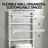 Bathroom Cabinets, Cupboards & Storage: Artiss Over Toilet Bathroom Storage Shelf Rack Over Toilet 2 Tier