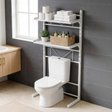 Bathroom Cabinets, Cupboards & Storage: Artiss Over Toilet Bathroom Storage Shelf Rack Over Toilet 2 Tier