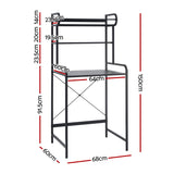 Bathroom Cabinets, Cupboards & Storage: Artiss Bathroom Storage Shelf Over Washing Machine Toilet 3 Tier