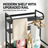 Bathroom Cabinets, Cupboards & Storage: Artiss Bathroom Storage Shelf Over Washing Machine Toilet 3 Tier