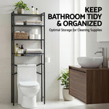 Bathroom Cabinets, Cupboards & Storage: Artiss Over Toilet Bathroom Storage Rack Space Saving 4 Tier Organiser White