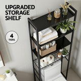 Bathroom Cabinets, Cupboards & Storage: Artiss Over Toilet Bathroom Storage Rack Space Saving 4 Tier Organiser White