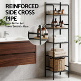 Bathroom Cabinets, Cupboards & Storage: Artiss 5 Tier Floor Standing Corner Shower Caddy Bathroom Organizer Black