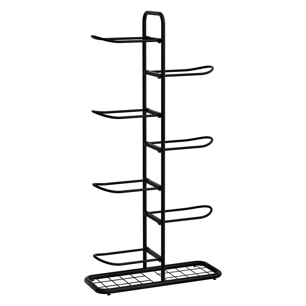 Wall Storage Racks: Everfit Ball Storage Rack Sports Equipment Organizer 7-Tier Holder for Garage Gym Black