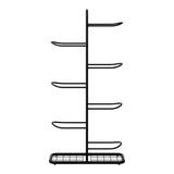 Everfit Ball Storage Rack Sports Equipment Organizer 7-Tier Holder for Garage Gym Black