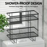 Bathroom Cabinets, Cupboards & Storage: Artiss Over Toilet Storage Rack Bathroom Shelf Organizer 2 Tier
