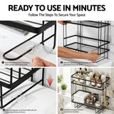 Bathroom Cabinets, Cupboards & Storage: Artiss Over Toilet Storage Rack Bathroom Shelf Organizer 2 Tier