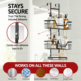 Bathroom Cabinets, Cupboards & Storage: Artiss 3 Tier Over The Door Shower Caddy Hanging Bathroom Storage Organizer