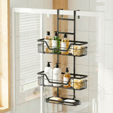 Bathroom Cabinets, Cupboards & Storage: Artiss 3 Tier Over The Door Shower Caddy Hanging Bathroom Storage Organizer