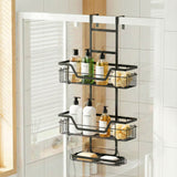 Bathroom Cabinets, Cupboards & Storage: Artiss 3 Tier Over The Door Shower Caddy Hanging Bathroom Storage Organizer