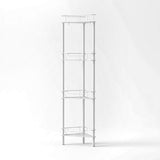 Artiss 4 Tier Floor Standing Corner Shower Caddy Bathroom Organizer White