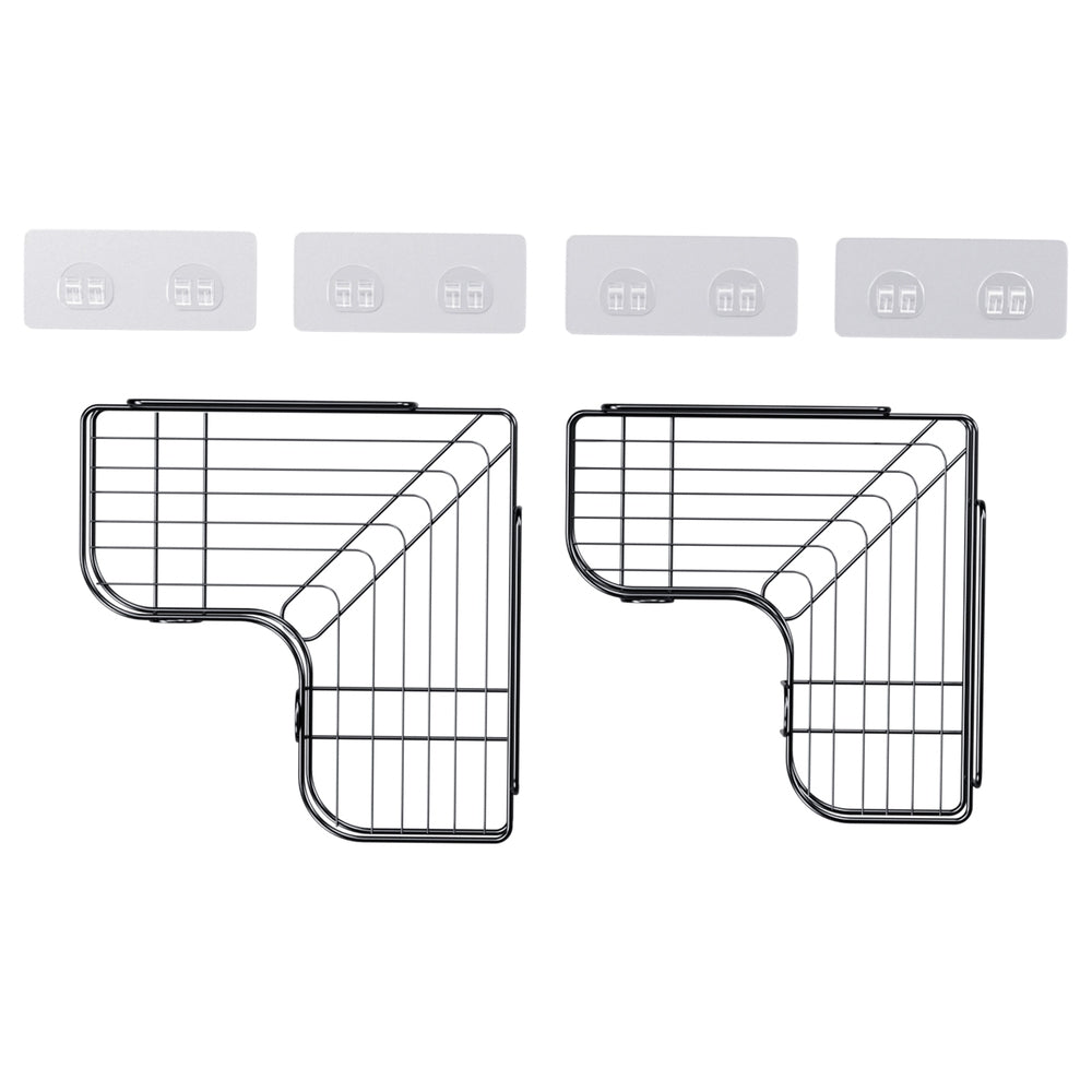 Bathroom Cabinets, Cupboards & Storage: Cefito 2 Packs Bathroom Shelf Corner Storage Rack