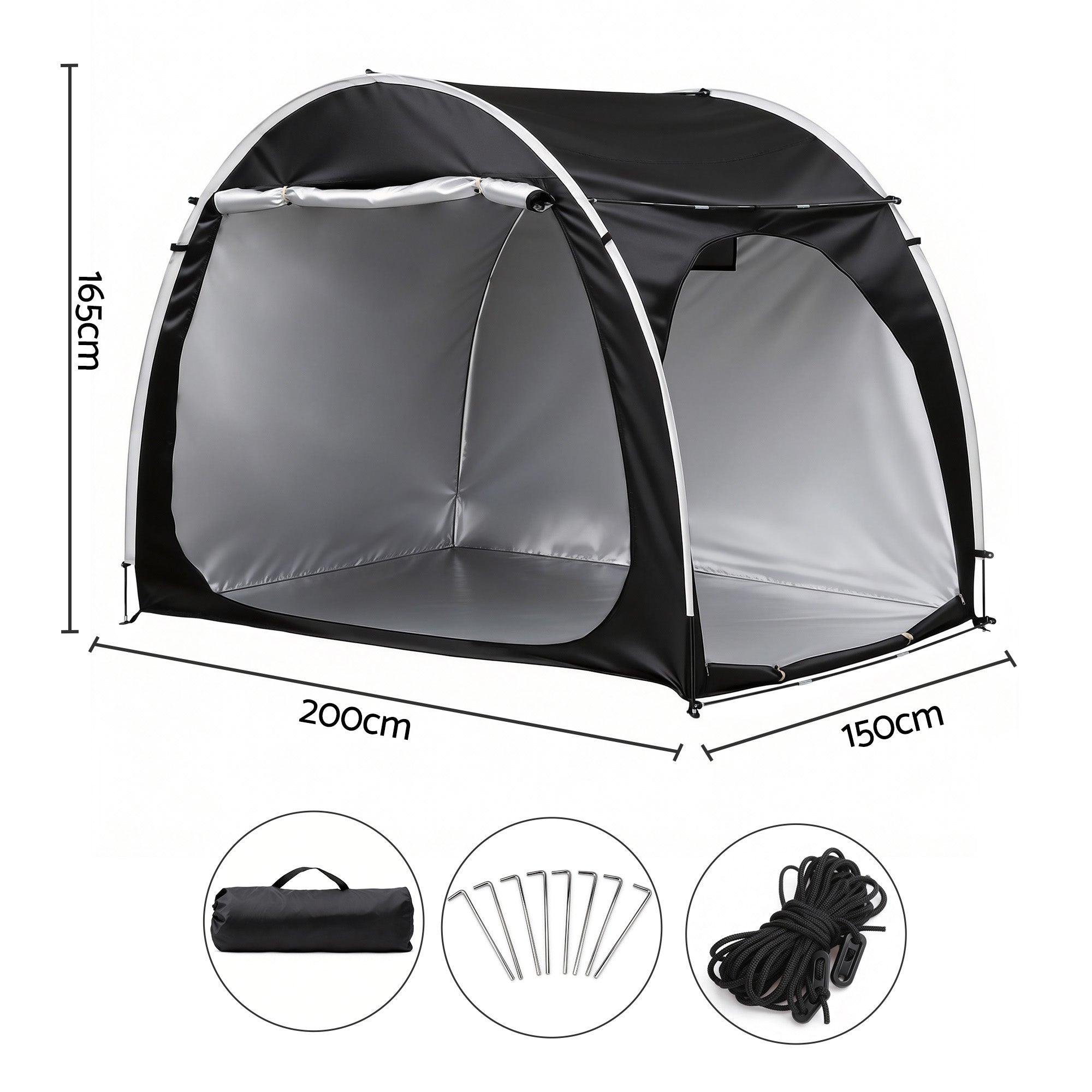 Duffel Bags: Giantz Bike Storage Tent Outdoor Waterproof UV Resistant Shelter w/ Ventilation
