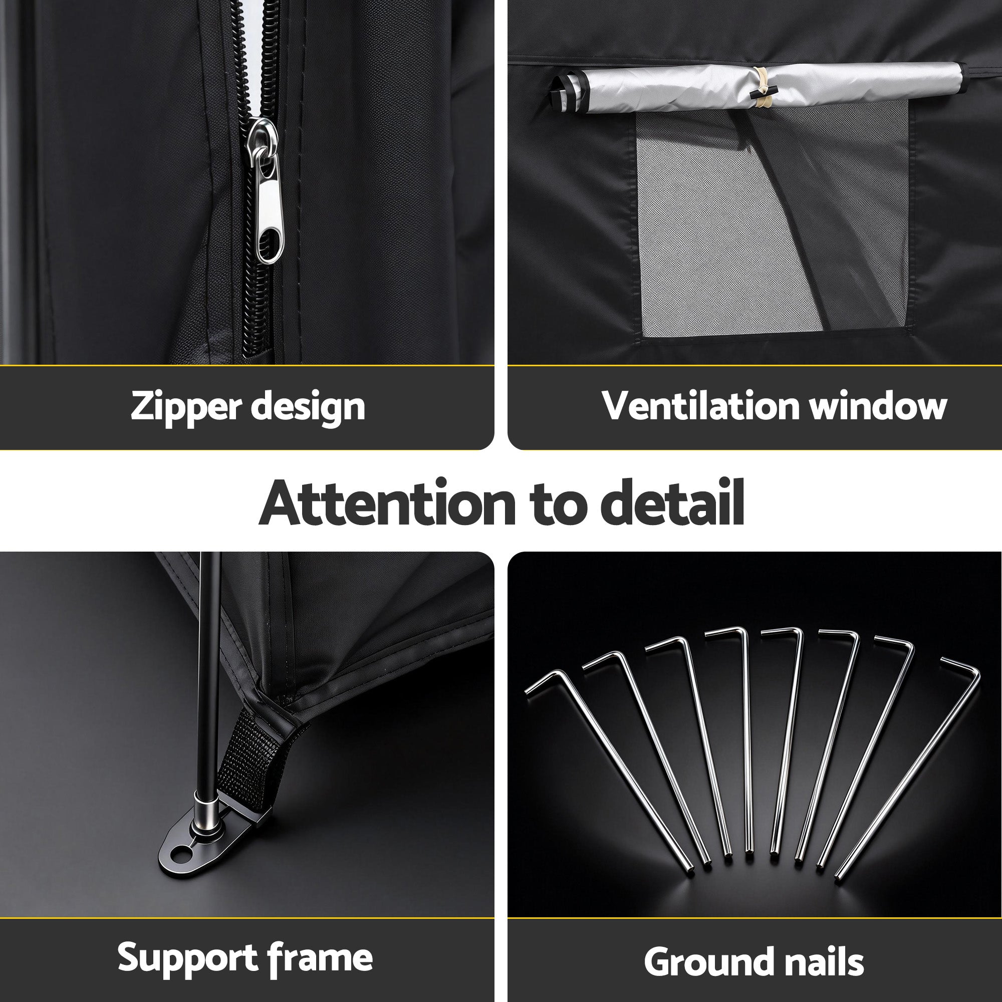 Duffel Bags: Giantz Bike Storage Tent Outdoor Waterproof UV Resistant Shelter w/ Ventilation