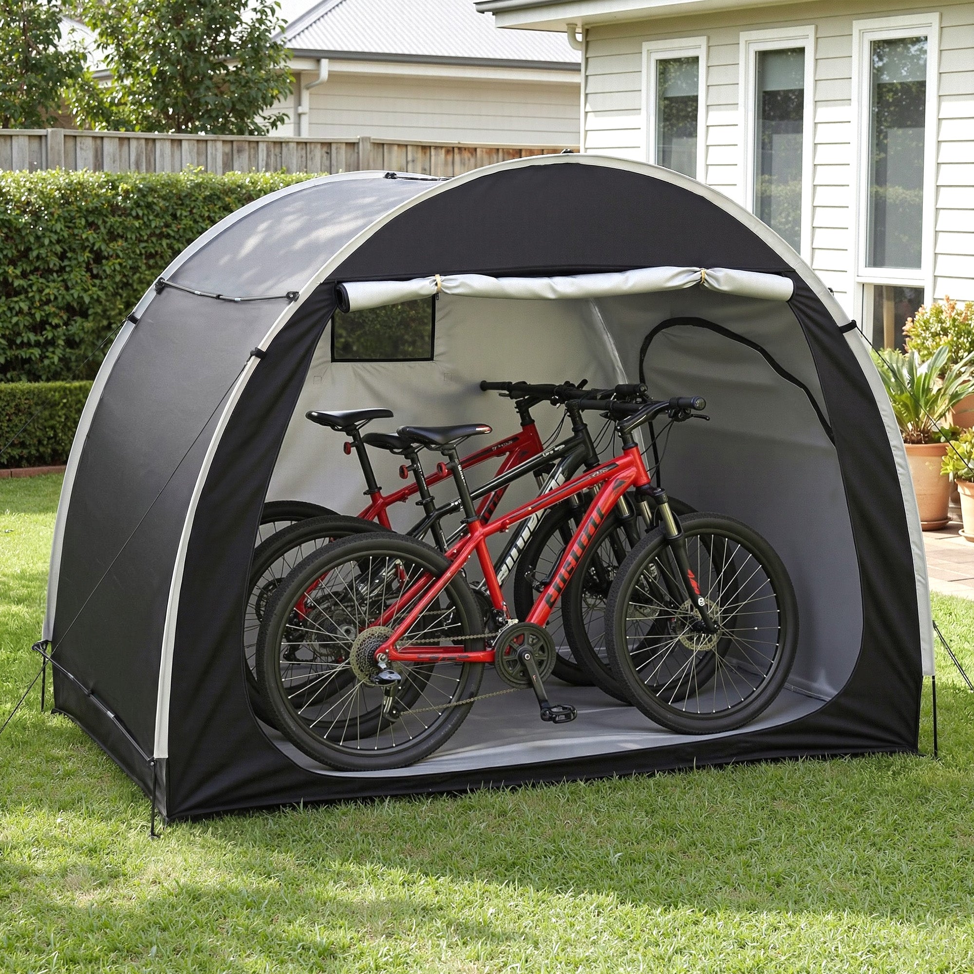 Duffel Bags: Giantz Bike Storage Tent Outdoor Waterproof UV Resistant Shelter w/ Ventilation