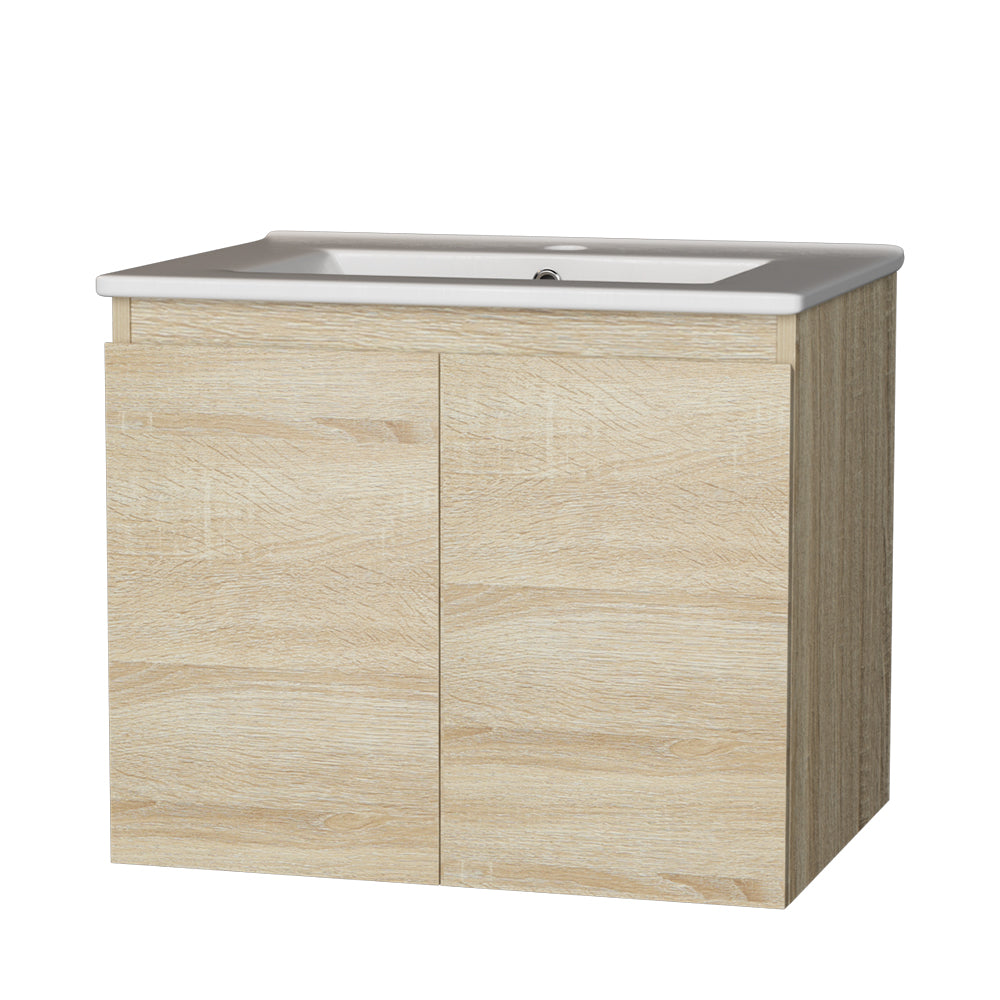 Bathroom Cabinets, Cupboards & Storage: Cefito Vanity Unit 600mm with Basin Oak