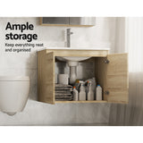 Bathroom Cabinets, Cupboards & Storage: Cefito Vanity Unit 600mm with Basin Oak