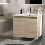 Bathroom Cabinets, Cupboards & Storage: Cefito Vanity Unit 600mm with Basin Oak