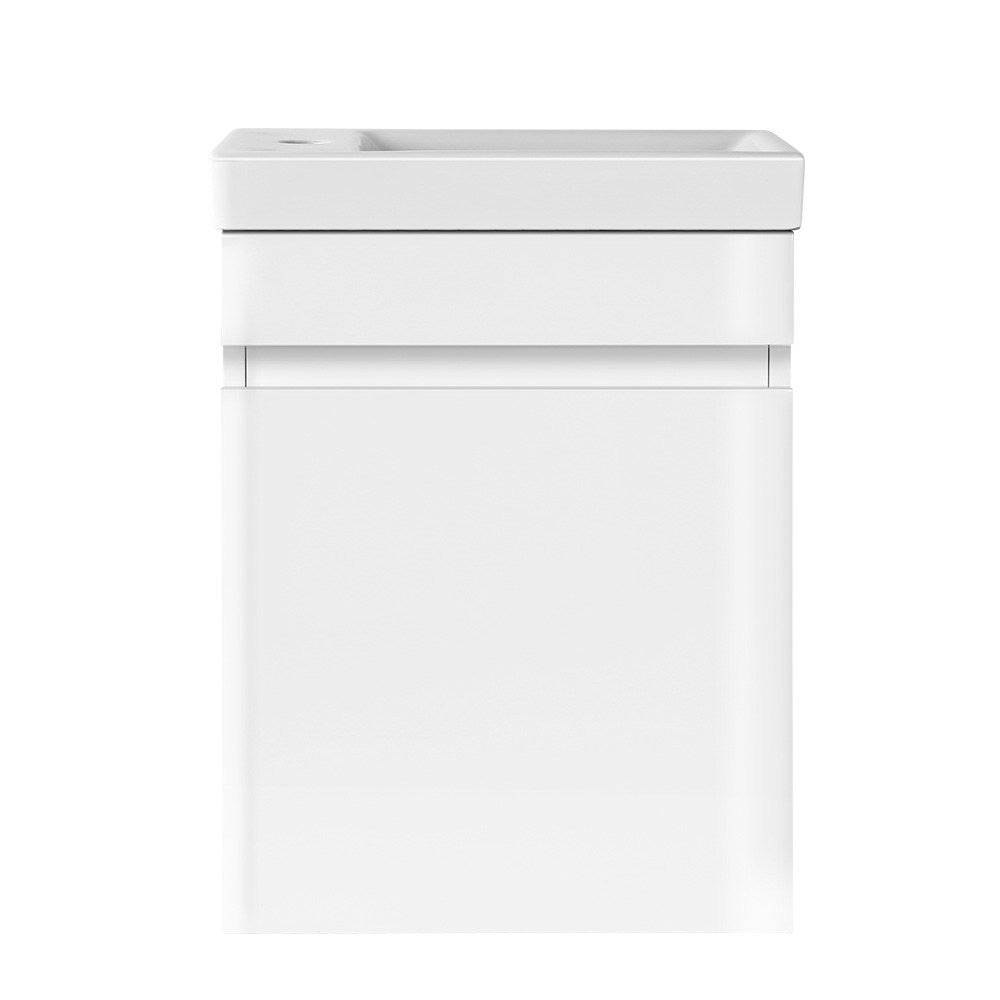Bathroom Cabinets, Cupboards & Storage: Cefito Vanity Unit 400mm with Basin White