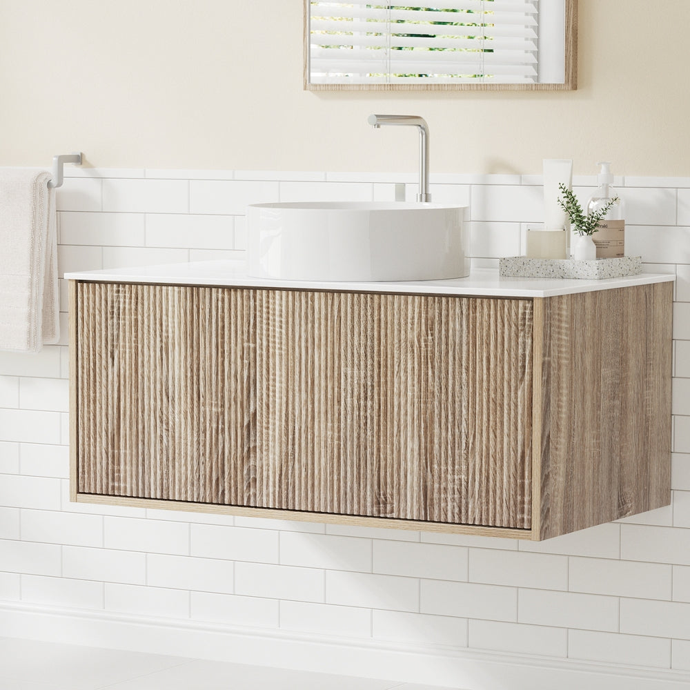 Vanity Units: Cefito Vanity Unit 915mm with Basin Oak