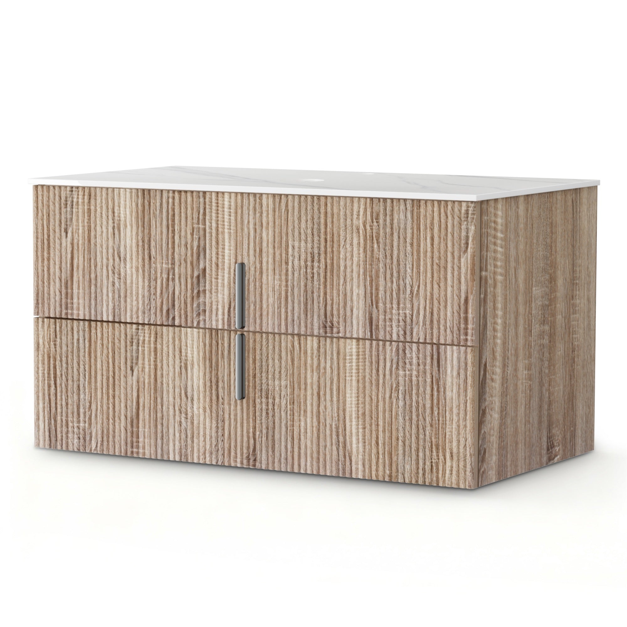 Vanity Units: Cefito Vanity Unit 900mm Bathroom Cabinet Storage Wall Hung Timber Front Pine