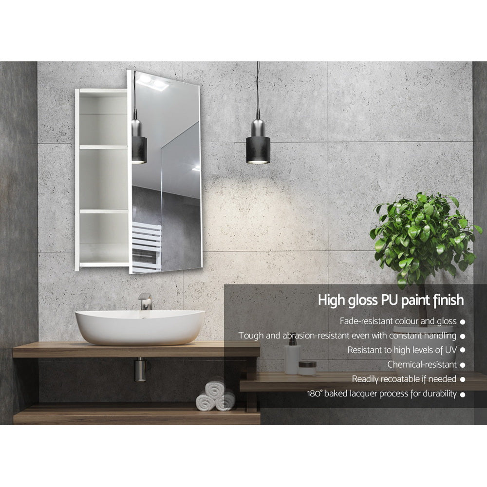 Bathroom Cabinets, Cupboards & Storage: Cefito Bathroom Mirror Cabinet 450x720mm White