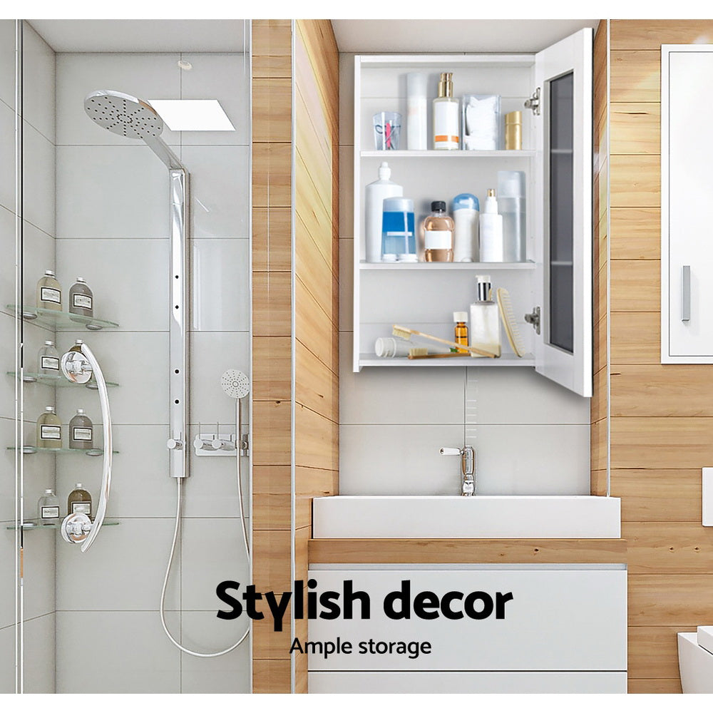 Bathroom Cabinets, Cupboards & Storage: Cefito Bathroom Mirror Cabinet 450x720mm White