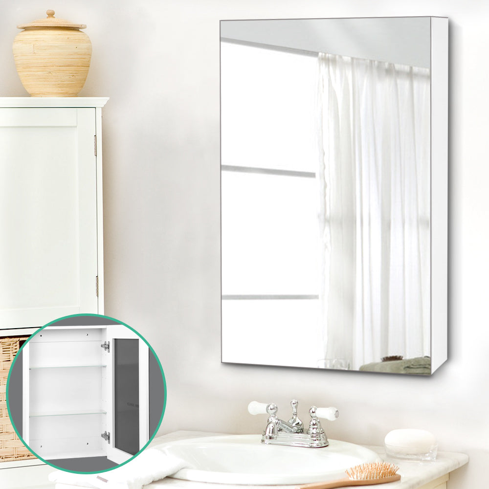 Bathroom Cabinets, Cupboards & Storage: Cefito Bathroom Mirror Cabinet 450x720mm White