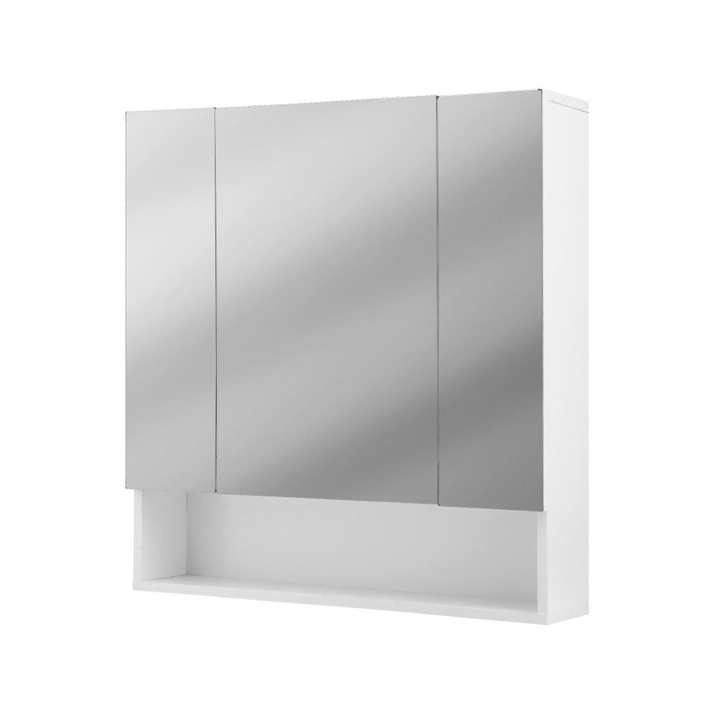 Bathroom Cabinets, Cupboards & Storage: Cefito Bathroom Mirror Cabinet Medicine Adjustable Shelves Wall Hung 700x750mm White