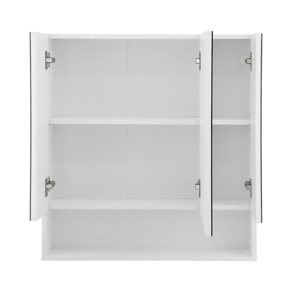 Bathroom Cabinets, Cupboards & Storage: Cefito Bathroom Mirror Cabinet Medicine Adjustable Shelves Wall Hung 700x750mm White