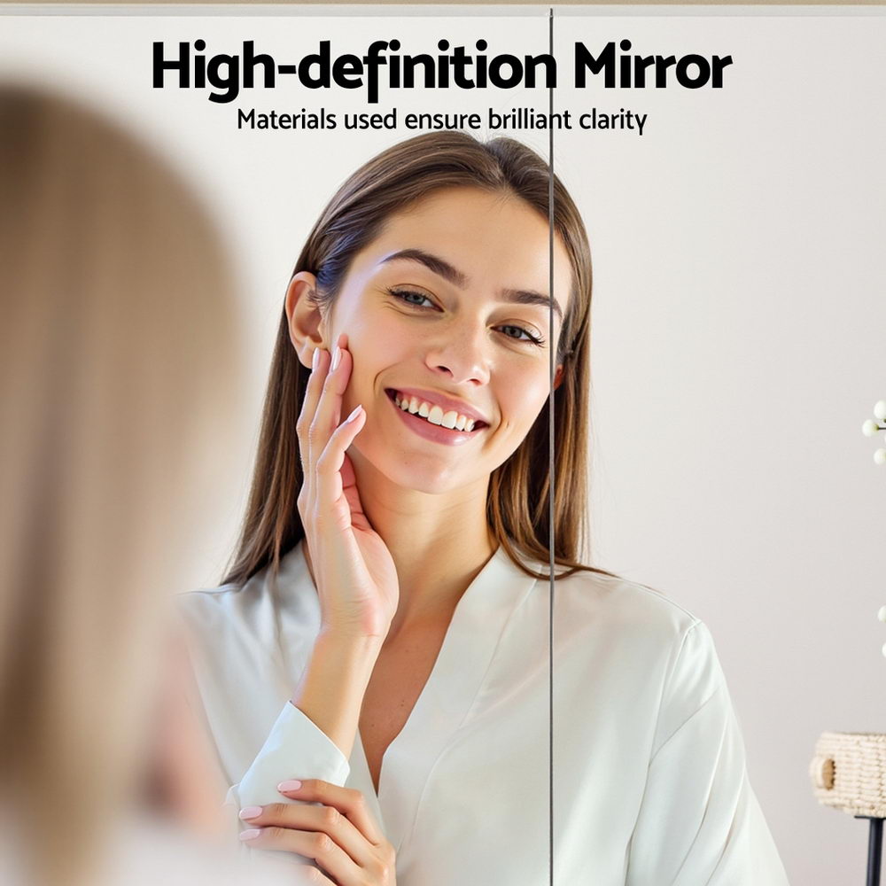 Bathroom Cabinets, Cupboards & Storage: Cefito Bathroom Mirror Cabinet Medicine Adjustable Shelves Wall Hung 700x750mm White