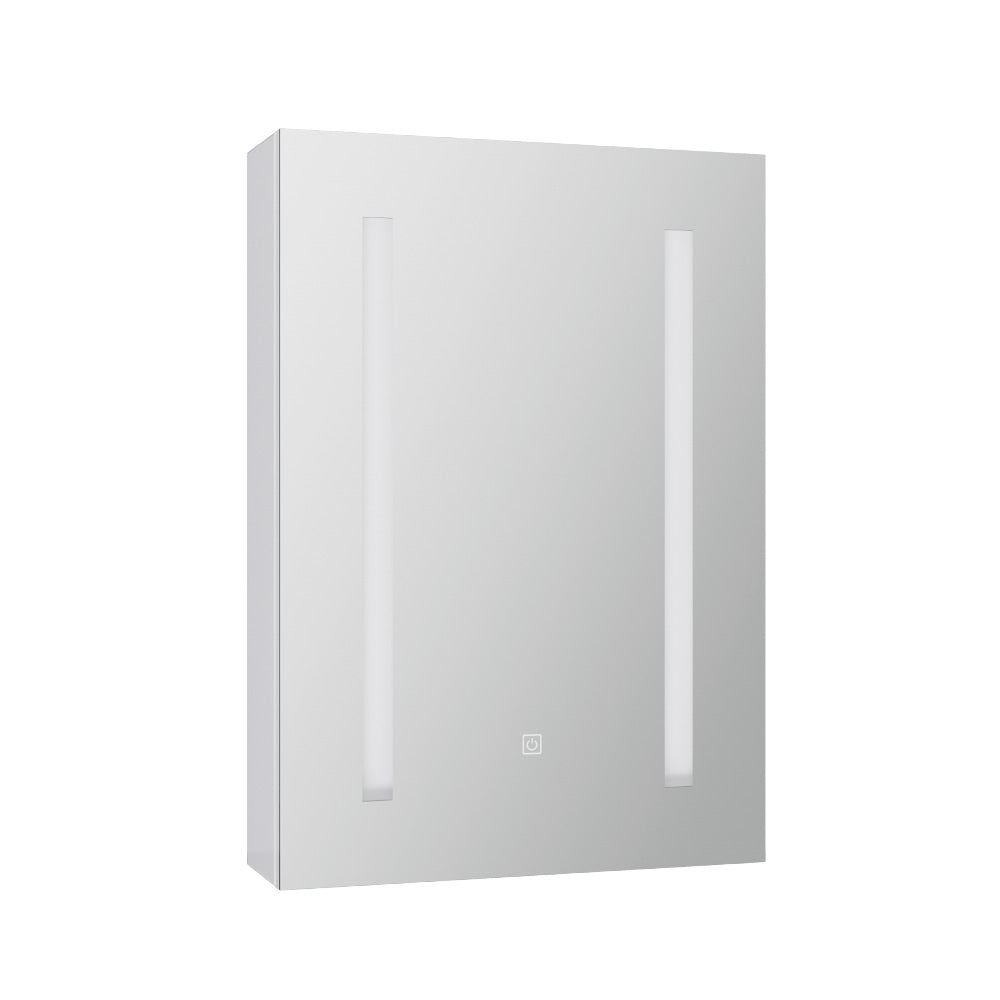 Makeup Organisation & Storage: Bathroom Mirror Cabinet LED 500x720mm Medicine Wall Storage