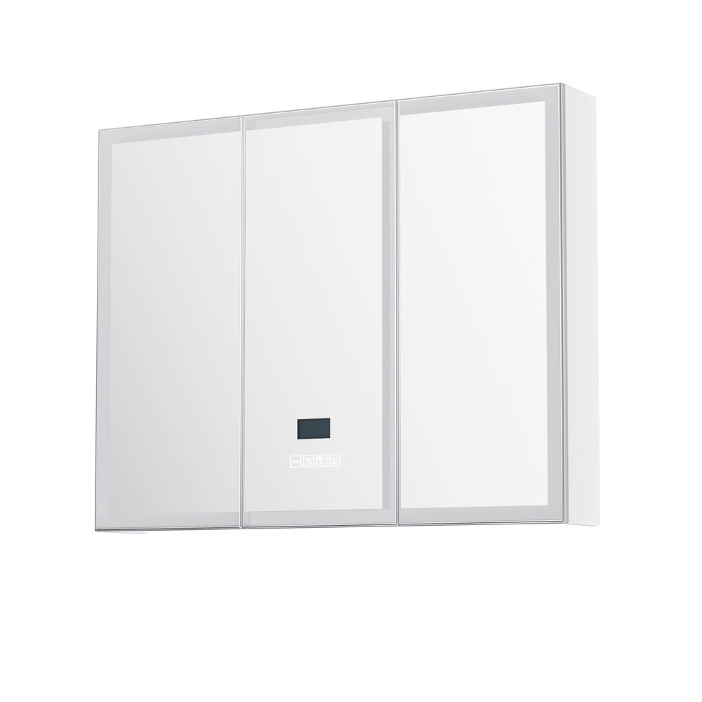 Bathroom Cabinets, Cupboards & Storage: Bathroom Mirror Cabinet LED Light 900x720mm Medicine Wall Storage