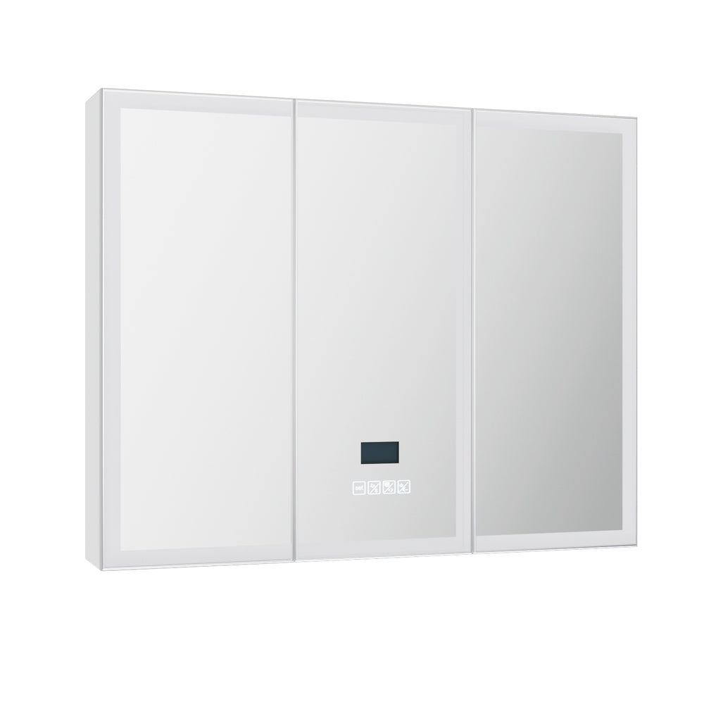 Bathroom Cabinets, Cupboards & Storage: Bathroom Mirror Cabinet LED Light 900x720mm Medicine Wall Storage