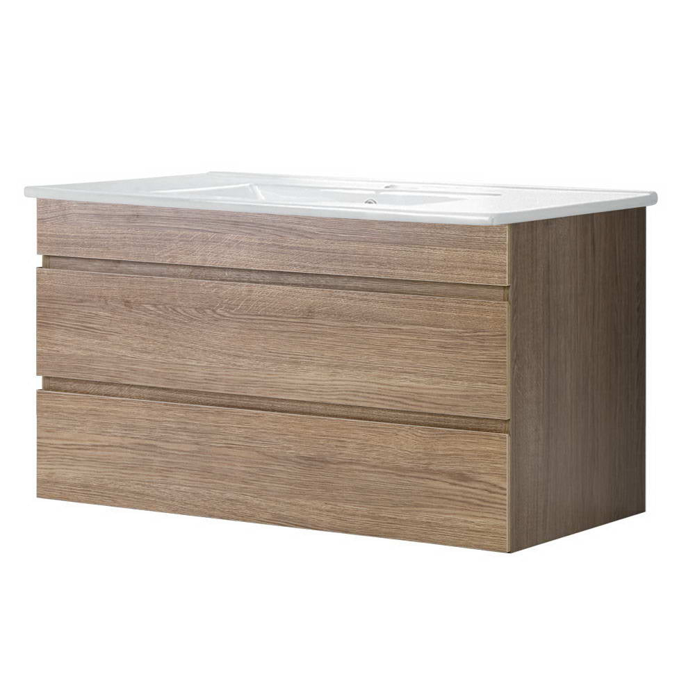 Vanity Units: Cefito Vanity Unit 915mm with Basin Oak