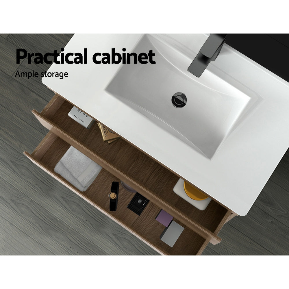 Vanity Units: Cefito Vanity Unit 915mm with Basin Oak