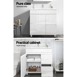 Bathroom Cabinets, Cupboards & Storage: Cefito Vanity Unit 765mm Freestanding Basin Cabinet