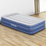Inflatable Mattresses: Bestway Air Mattress Inflatable Bed 46cm Airbed Single Blue