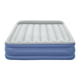 Inflatable Mattresses: Bestway Air Mattress Queen Inflatable Bed 46cm Airbed Blue