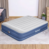 Inflatable Mattresses: Bestway Air Mattress Queen Inflatable Bed 46cm Airbed Blue
