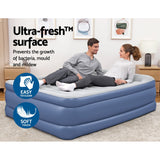Inflatable Mattresses: Bestway Air Mattress Queen Inflatable Bed 61cm Airbed Blue