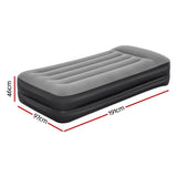 Inflatable Mattresses: Bestway Air Mattress Single Inflatable Bed 46cm Airbed Black