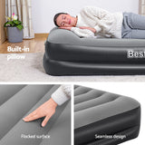 Inflatable Mattresses: Bestway Air Mattress Single Inflatable Bed 46cm Airbed Black
