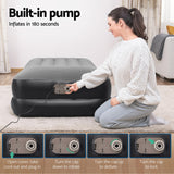 Inflatable Mattresses: Bestway Air Mattress Single Inflatable Bed 46cm Airbed Black